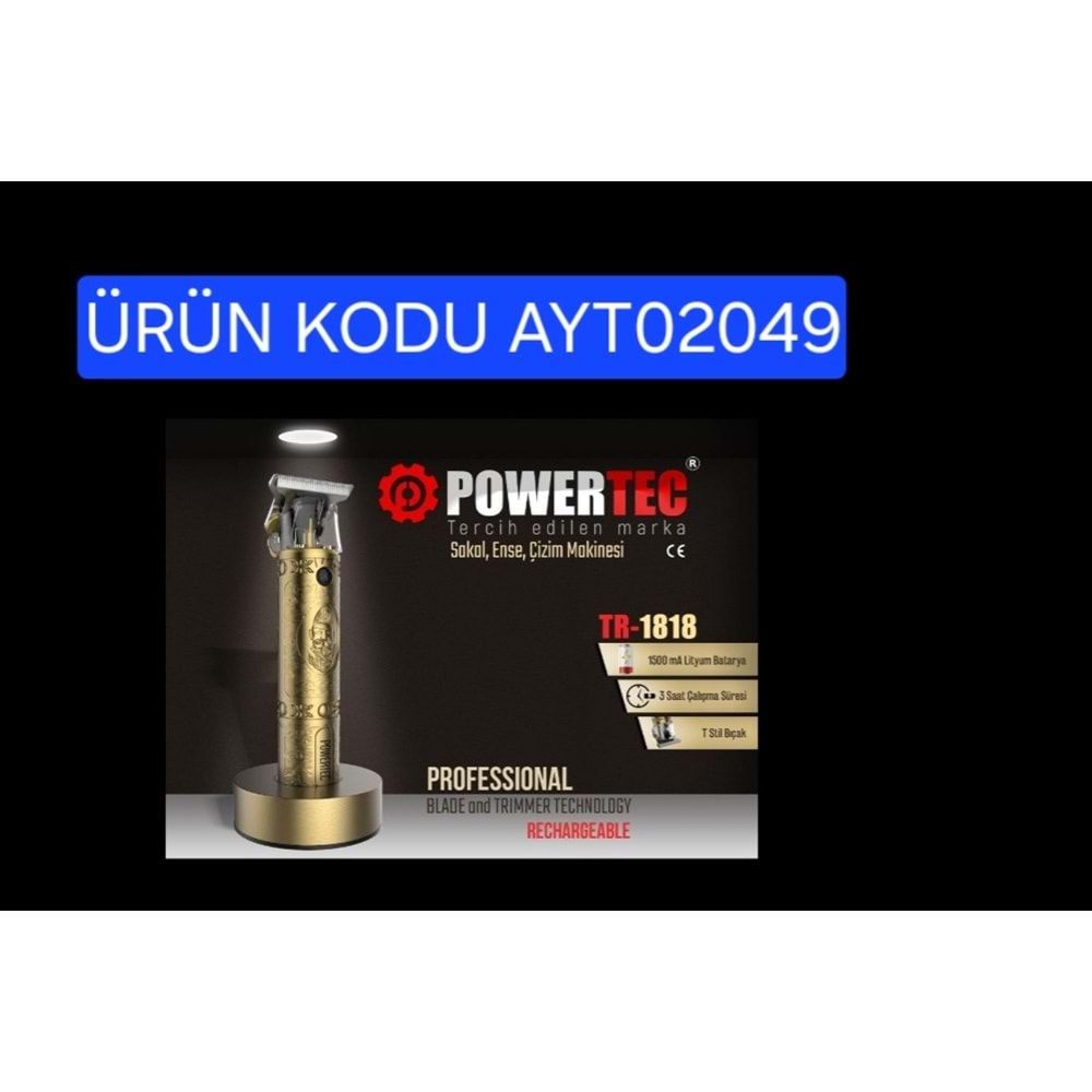 POWERTEC TR-1818 TRAŞ MAK
