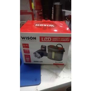 WİSON WS-2090 KAFA FENERİ YEDEK BATARYA BESLEMELİ