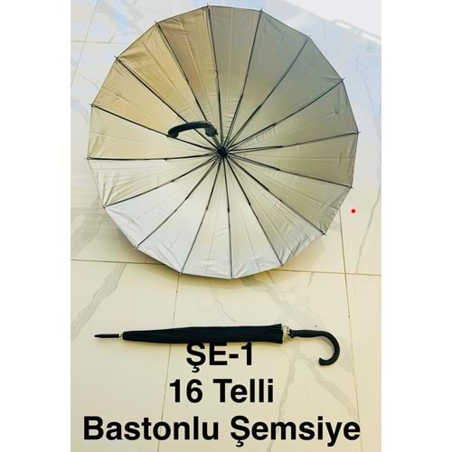16 TELLİ ERKEK ŞEMSİYESİ