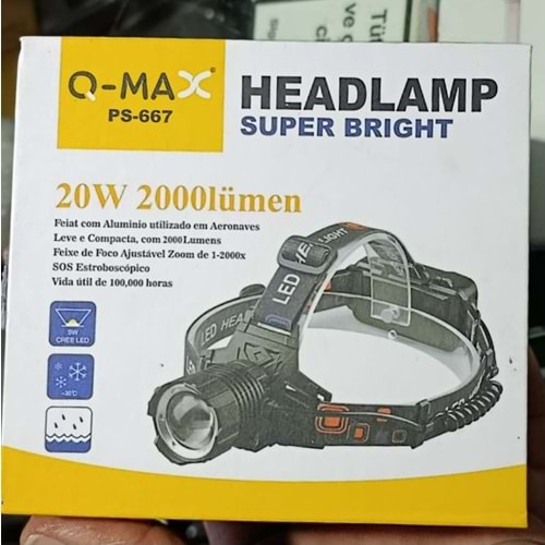 Q-MAX PS-667 KAFA FENERİ