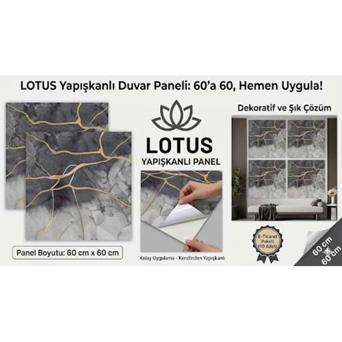 60X60 YAPIŞKANLI DUVAR PANELİ