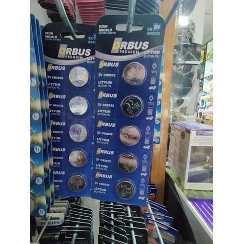 ORBUS PİL CR2032 3V LİTYUM