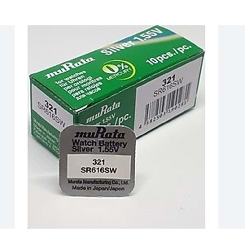 321 SR616W MURATA PİL