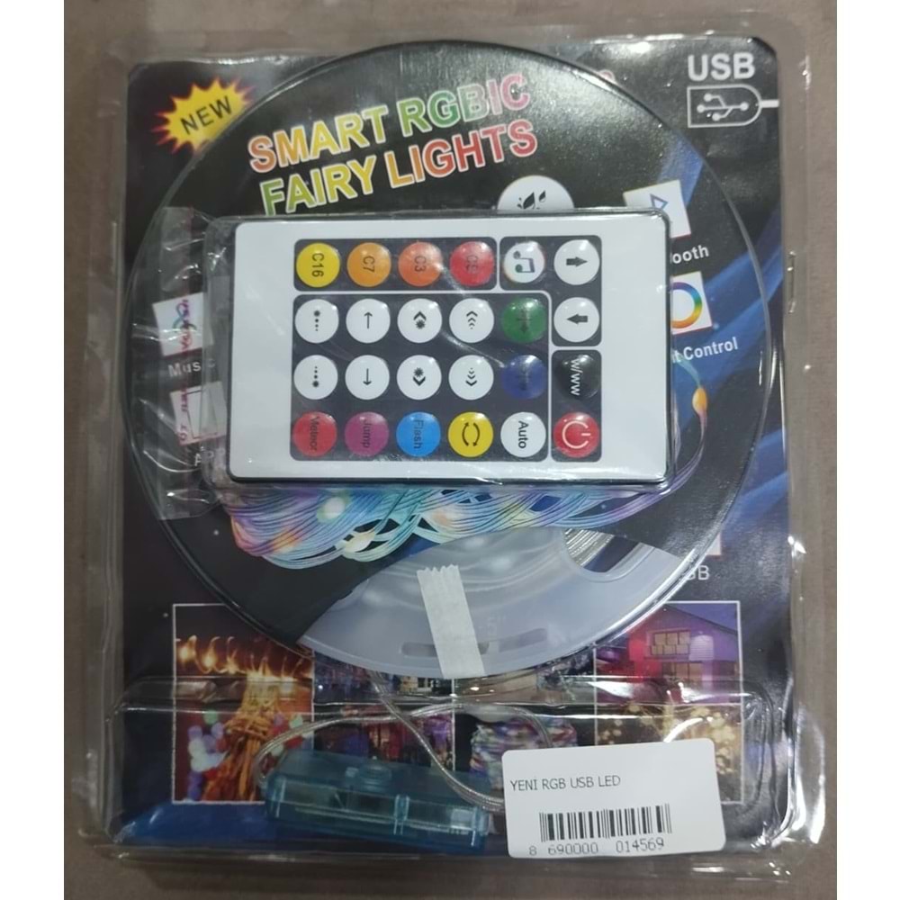 YENİ RGB USB LED 10 m