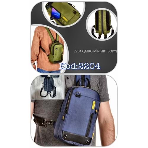 2204 LÜKS QUATRO SIRT ÇANTA