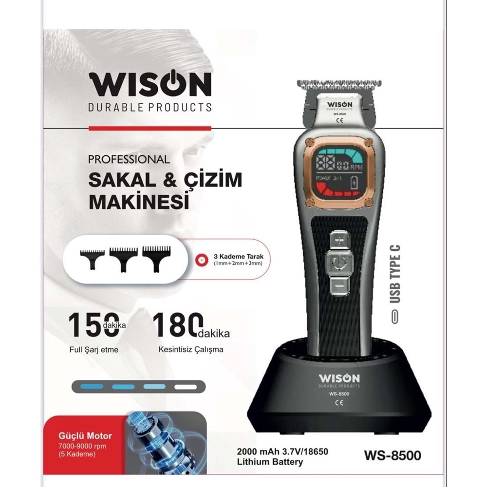 WİSON WS-8500 TRAŞ MAKİNESİ