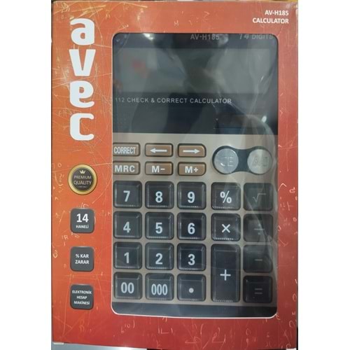 AV-H185 AVEC HESAP MAKİNASI