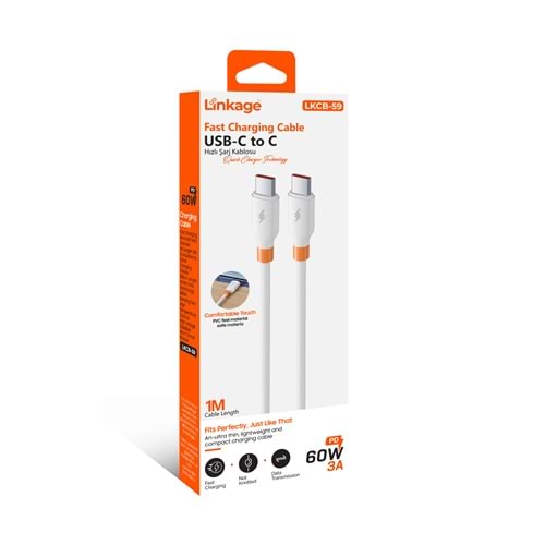 LİNKAGE LKCB-59 USB-C to C ŞARJ KABLOSU