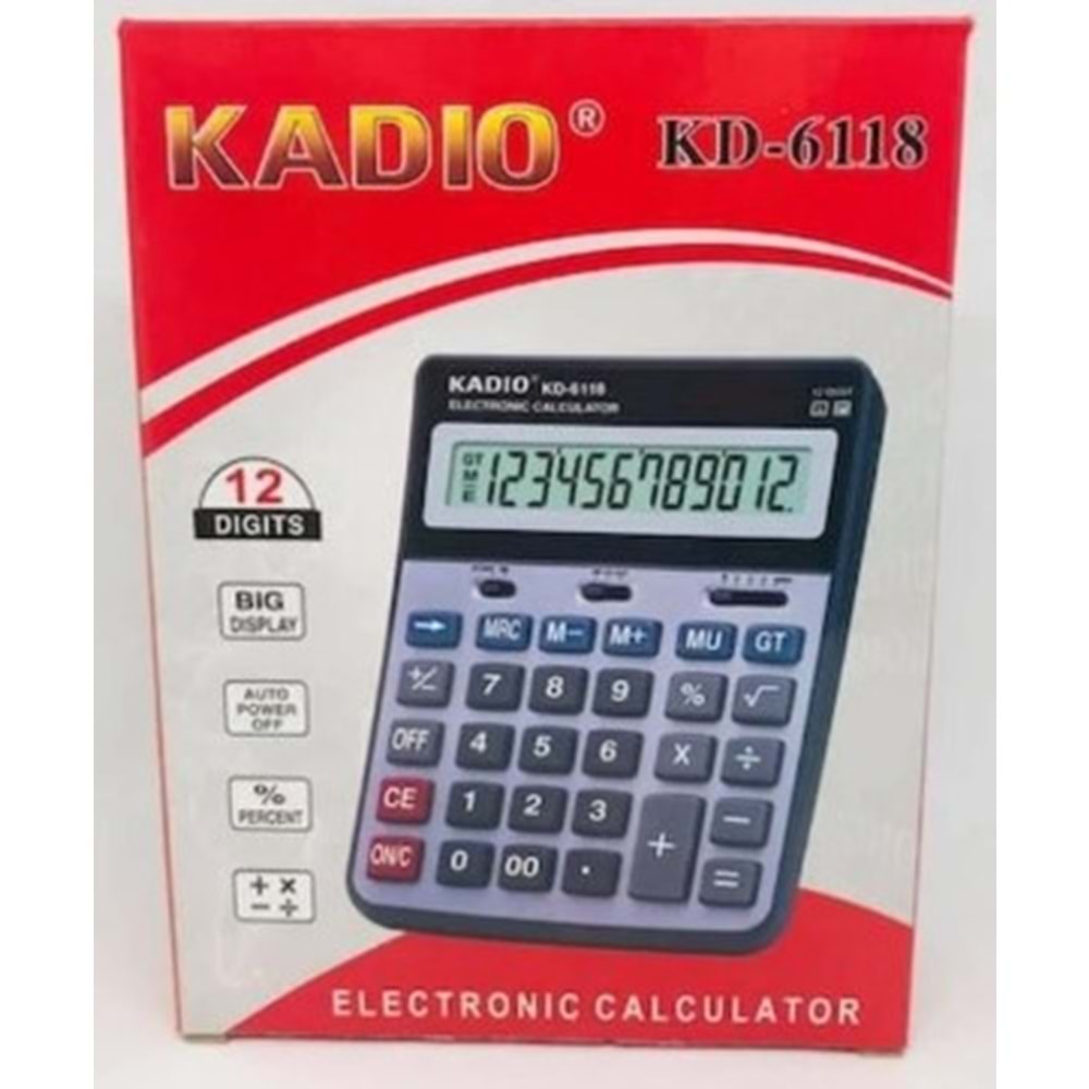 KD-6118 KADIO HESAP MAKINASI